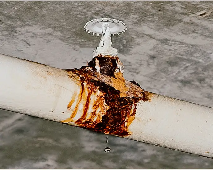 Leaking Fire Sprinkler, Fire Inspection